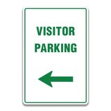 VISITOR PARKING LEFT SIGN